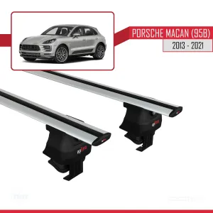 Porsche Macan (95B) 2013-2021 Arası ile uyumlu ACE-4 Ara Atkı Tavan Barı GRİ - Görsel 2
