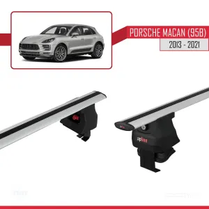 Porsche Macan (95B) 2013-2021 Arası ile uyumlu ACE-4 Ara Atkı Tavan Barı GRİ - Görsel 3