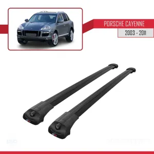 Porsche Cayenne 2003-2011 Arası ile uyumlu ACE-1 Ara Atkı Tavan Barı SİYAH - Görsel 3