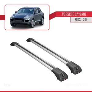 Porsche Cayenne 2003-2011 Arası ile uyumlu ACE-1 Ara Atkı Tavan Barı GRİ - Görsel 3