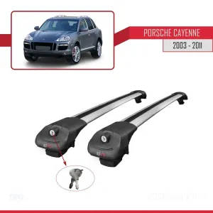 Porsche Cayenne 2003-2011 Arası ile uyumlu ACE-1 Ara Atkı Tavan Barı GRİ - Görsel 4