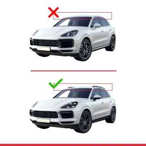 Porsche Cayenne (9YA/9YB) 2018 ve Sonrası ile uyumlu ACE-2 Ara Atkı Tavan Barı Gri - Görsel 3