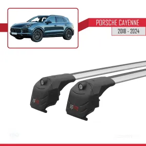 Porsche Cayenne (9YA/9YB) 2018 ve Sonrası ile uyumlu ACE-2 Ara Atkı Tavan Barı Gri - Görsel 4