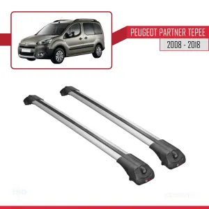 Peugeot Partner Tepee 2008-2018 Arası ile uyumlu ACE-1 Ara Atkı Tavan Barı GRİ thumb 4