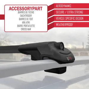 Peugeot Partner 2003-2008 Arası ile uyumlu ACE-1 Ara Atkı Tavan Barı SİYAH thumb 5