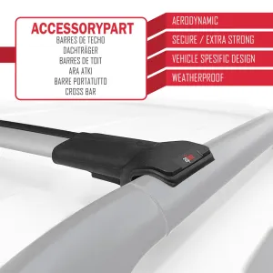 Peugeot Bipper 2008-2016 Arası ile Uyumlu FLY Model Ara Atkı Tavan Barı GRİ thumb 5