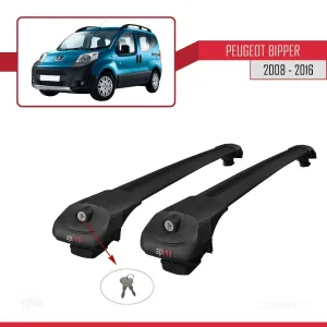Peugeot Bipper 2008-2016 Arası ile uyumlu ACE-1 Ara Atkı Tavan Barı SİYAH thumb 4