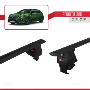 Peugeot 308 2021 ve Sonrası ile Uyumlu ACE-4 Ara Atkı Tavan Barı SİYAH thumb 4