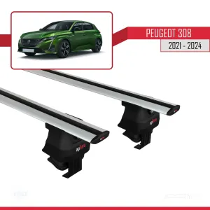 Peugeot 308 2021 ve Sonrası ile Uyumlu ACE-4 Ara Atkı Tavan Barı GRİ thumb 3