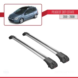 Peugeot 307 SW 2001-2008 Arası ile uyumlu ACE-1 Ara Atkı Tavan Barı GRİ thumb 3