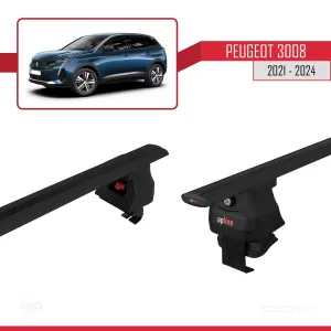 Peugeot 3008 2021 ve Sonrası ile uyumlu ACE-4 Ara Atkı Tavan Barı SİYAH thumb 5