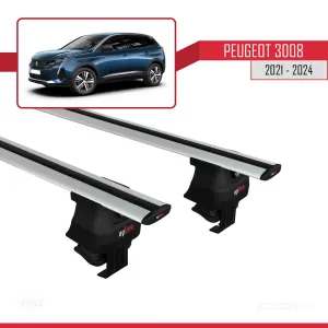 Peugeot 3008 2021 ve Sonrası ile uyumlu ACE-4 Ara Atkı Tavan Barı GRİ thumb 4