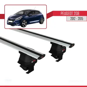 Peugeot 208 2012-2015 Arası ile uyumlu ACE-4 Ara Atkı Tavan Barı GRİ thumb 2