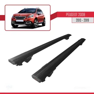 Drs Tuning Peugeot 2008 2013-2019 Arası ile uyumlu HOOK Model Anahtar Kilitli Ara Atkı Tavan Barı SİYAH - Görsel 4