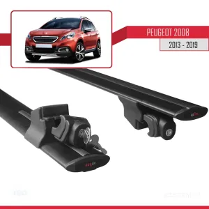 Drs Tuning Peugeot 2008 2013-2019 Arası ile uyumlu HOOK Model Anahtar Kilitli Ara Atkı Tavan Barı SİYAH - Görsel 5