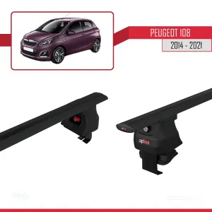 Peugeot 108 2014-2021 Arası ile uyumlu ACE-4 Ara Atkı Tavan Barı SİYAH thumb 5