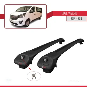 Opel Vivaro 2014-2019 Arası ile uyumlu ACE-1 Ara Atkı Tavan Barı SİYAH thumb 4