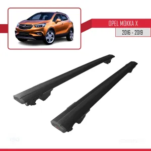 Opel Mokka X 2016-2019 Arası ile uyumlu HOOK Model Anahtar Kilitli Ara Atkı Tavan Barı SİYAH - Görsel 4