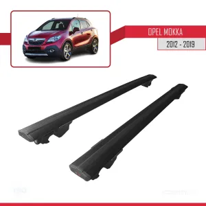 Opel Mokka 2012-2019 Arası ile uyumlu HOOK Model Anahtar Kilitli Ara Atkı Tavan Barı SİYAH thumb 4