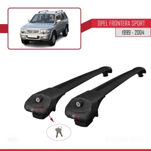 Opel Frontera Sport 1999-2004 Arası ile uyumlu ACE-1 Ara Atkı Tavan Barı SİYAH thumb 4