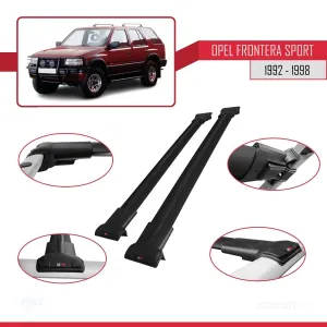 Opel Frontera Sport 1992-1998 Arası ile uyumlu FLY Model Ara Atkı Tavan Barı SİYAH thumb 5