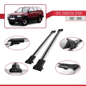 Opel Frontera Sport 1992-1998 Arası ile uyumlu FLY Model Ara Atkı Tavan Barı GRİ thumb 5