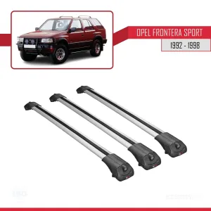 Opel Frontera Sport 1992-1998 Arası ile uyumlu ACE-1 Ara Atkı Tavan Barı GRİ 3 ADET BAR - Görsel 3
