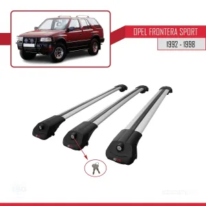 Opel Frontera Sport 1992-1998 Arası ile uyumlu ACE-1 Ara Atkı Tavan Barı GRİ 3 ADET BAR - Görsel 4