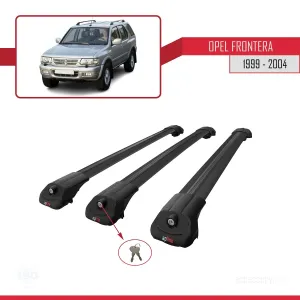 Opel Frontera 1999-2004 Arası ile uyumlu ACE-1 Ara Atkı Tavan Barı SİYAH 3 ADET BAR thumb 4