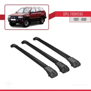 Opel Frontera 1992-1998 Arası ile uyumlu ACE-1 Ara Atkı Tavan Barı SİYAH 3 ADET BAR thumb 3