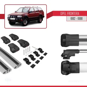 Opel Frontera 1992-1998 Arası ile uyumlu ACE-1 Ara Atkı Tavan Barı GRİ - Görsel 5