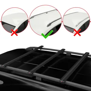 Opel Combo (E) PANELVAN 2019-2022 Arası ile uyumlu Basic Model Ara Atkı Tavan Barı SİYAH 3 ADET thumb 2
