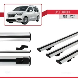 Opel Combo (E) PANELVAN 2019-2022 Arası ile uyumlu Basic Model Ara Atkı Tavan Barı GRİ 3 ADET thumb 3