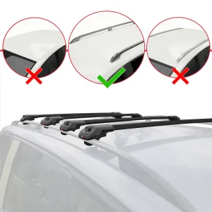 Opel Combo (E) PANELVAN 2019-2022 Arası ile uyumlu ACE-1 Ara Atkı Tavan Barı SİYAH 4 ADET BAR thumb 2