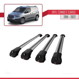 Opel Combo (E) PANELVAN 2019-2022 Arası ile uyumlu ACE-1 Ara Atkı Tavan Barı GRİ 4 ADET BAR thumb 3