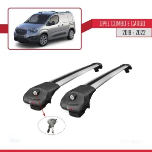 Opel Combo (E) PANELVAN 2019-2022 Arası ile uyumlu ACE-1 Ara Atkı Tavan Barı GRİ thumb 4