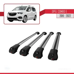 Opel Combo (E) 2019-2022 Arası ile uyumlu ACE-1 Ara Atkı Tavan Barı GRİ 4 ADET BAR thumb 3