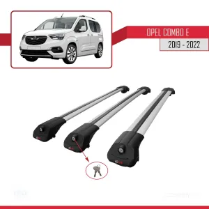 Opel Combo (E) 2019-2022 Arası ile uyumlu ACE-1 Ara Atkı Tavan Barı GRİ 3 ADET BAR thumb 4