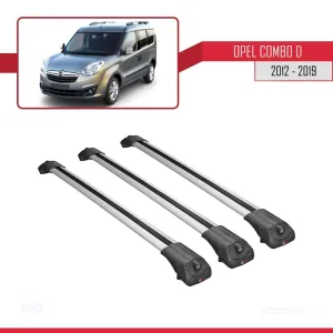 Opel Combo (D) 2012-2018 Arası ile uyumlu ACE-1 Ara Atkı Tavan Barı GRİ 3 ADET BAR thumb 3