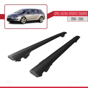 Opel Astra J SW / Estate 2010-2015 Arası ile uyumlu HOOK Model Anahtar Kilitli Ara Atkı Tavan Barı SİYAH - Görsel 4