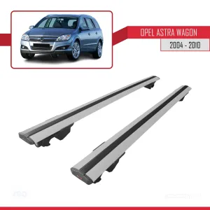 Opel Astra H SW / Estate 2004-2010 Arası ile uyumlu HOOK Model Anahtar Kilitli Ara Atkı Tavan Barı GRİ - Görsel 4
