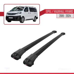 Opel / Vauxhall Vivaro 2019 ve Sonrası ile uyumlu ACE-1 Ara Atkı Tavan Barı SİYAH thumb 3