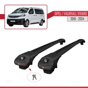 Opel / Vauxhall Vivaro 2019 ve Sonrası ile uyumlu ACE-1 Ara Atkı Tavan Barı SİYAH thumb 4