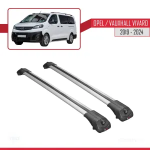 Opel / Vauxhall Vivaro 2019 ve Sonrası ile uyumlu ACE-1 Ara Atkı Tavan Barı GRİ thumb 3