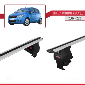 Opel / Vauxhall Agila (B) 2007-2015 Arası ile uyumlu ACE-4 Ara Atkı Tavan Barı GRİ thumb 5