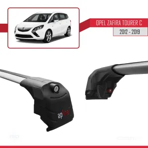Opel - Vauxhall Zafira Tourer C 2012-2019 Arası ile uyumlu ACE-2 Ara Atkı Tavan Barı GRİ - Görsel 4
