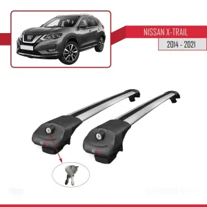 Nissan X-Trail 2014-2021 Arası ile uyumlu ACE-1 Ara Atkı Tavan Barı GRİ thumb 4