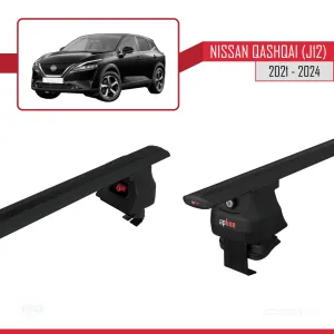 Nissan Qashqai (J12) 2021 ve Sonrası ile uyumlu ACE-4 Ara Atkı Tavan Barı SİYAH thumb 5