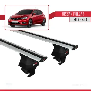 Nissan Pulsar 2014-2018 Arası ile uyumlu ACE-4 Ara Atkı Tavan Barı GRİ thumb 2