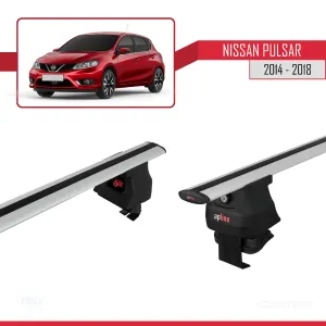 Nissan Pulsar 2014-2018 Arası ile uyumlu ACE-4 Ara Atkı Tavan Barı GRİ thumb 3